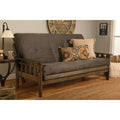 Ensemble de futon rustique pleine grandeur Somette Tucson en noyer avec matelas