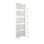 Étagère de Boulanger Pliable Haute à 5 Niveaux en Métal Décoratif pour Intérieur/Extérieur - Or ou Blanc - Roche River Decor