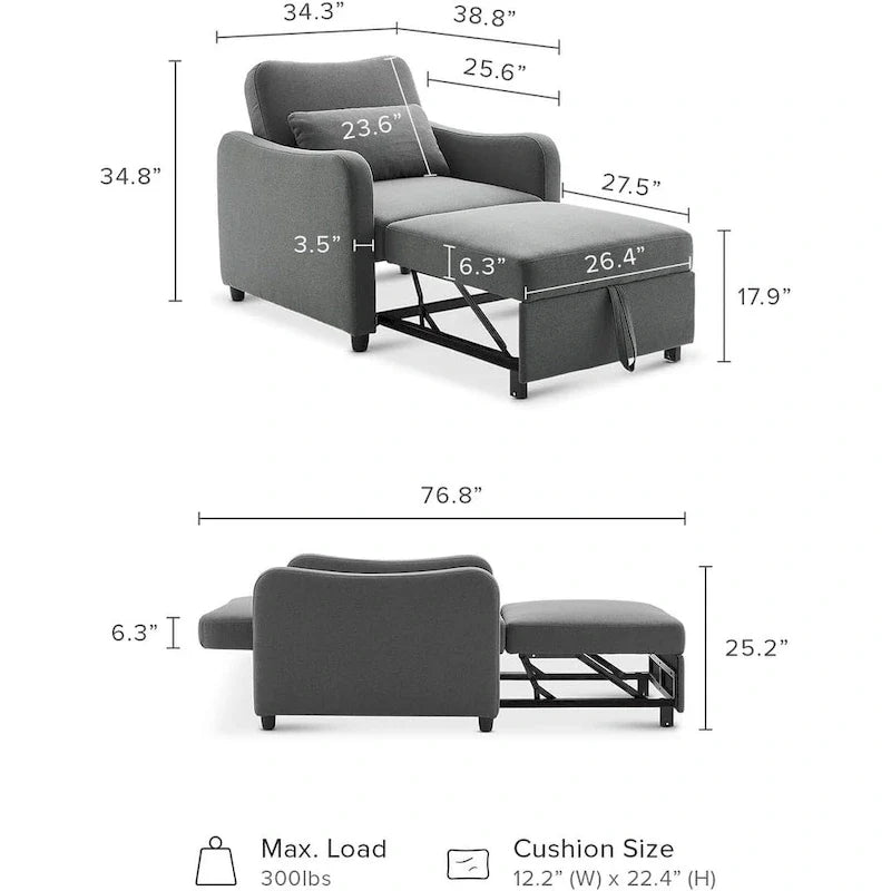 Fauteuil-lit convertible Mopio Sophie 4-en-1