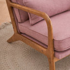 Fauteuil d'appoint rembourré Mid-Century Modern