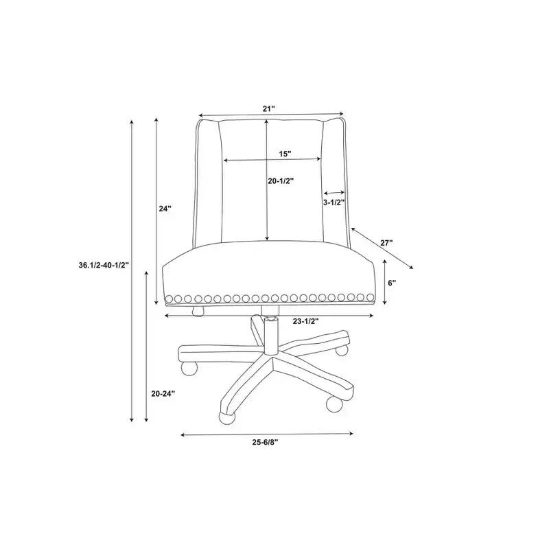 Chaise de bureau Draper - Linon