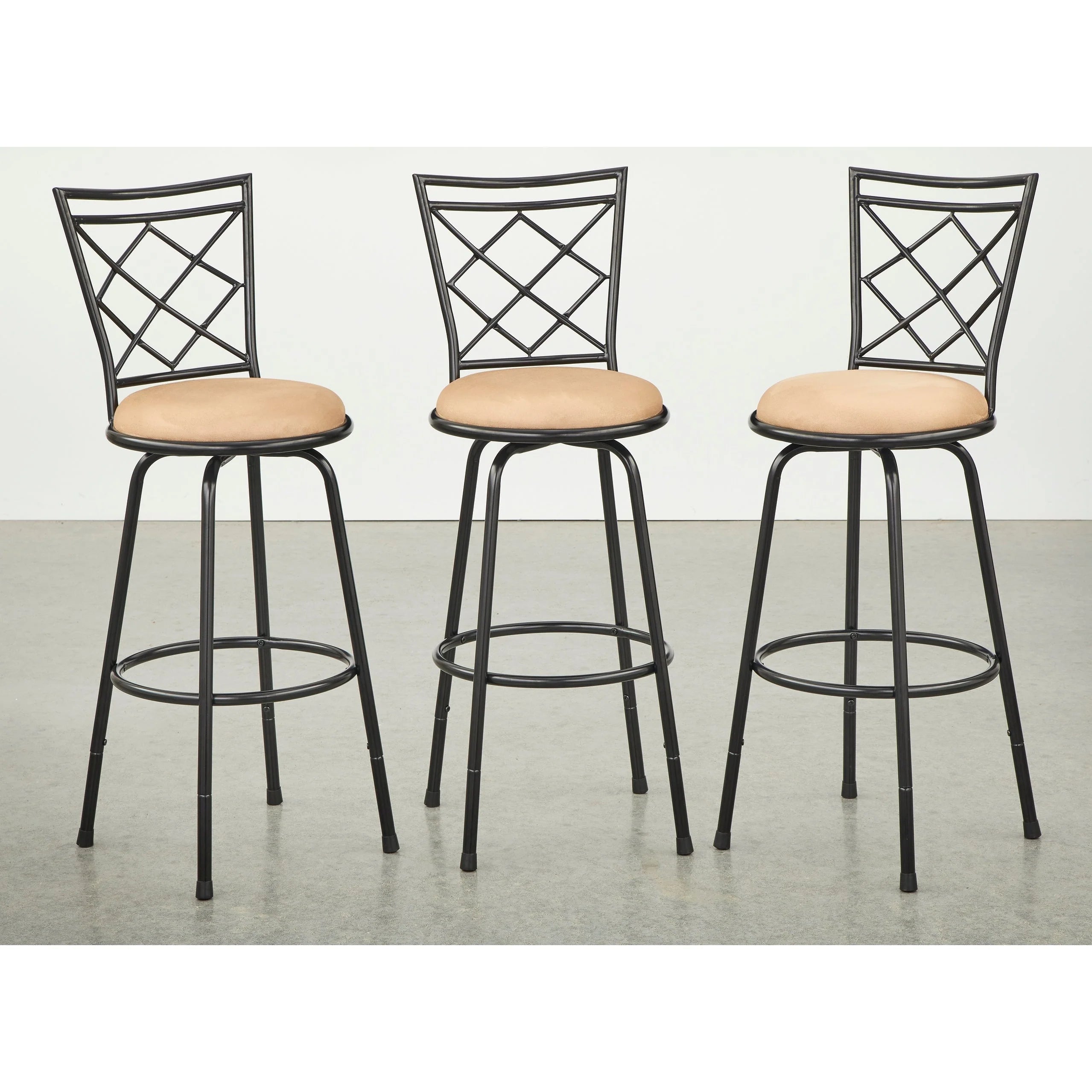 Tabourets Alyssa à hauteur réglable et pivotants Simple Living (lot de 3)