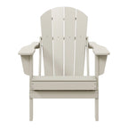 Chaise Adirondack pliante d'extérieur tout temps Polytrends Laguna résistante à la décoloration pour patio