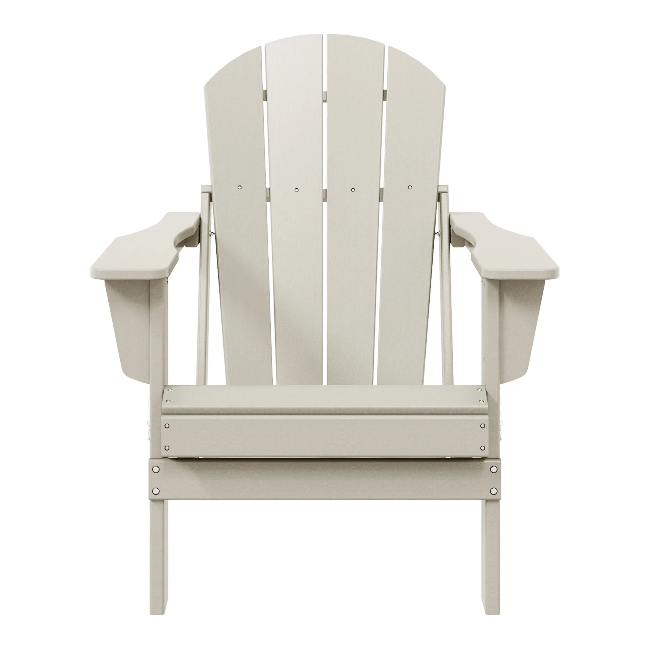 Chaise Adirondack pliante d'extérieur tout temps Polytrends Laguna résistante à la décoloration pour patio