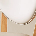 Chaise de salle à manger sans accoudoirs moderne en similicuir à dossier haut