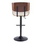Lot de 2 tabourets de bar réglables hauteur comptoir Lombardi Mid-Century Modern - Lumisource