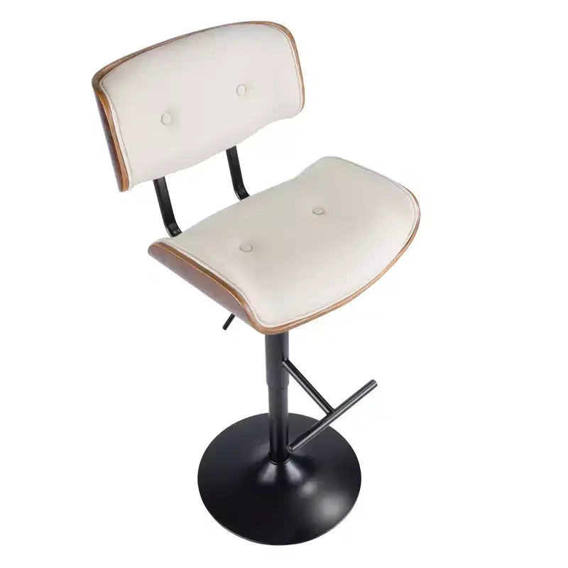Lot de 2 tabourets de bar réglables hauteur comptoir Lombardi Mid-Century Modern - Lumisource