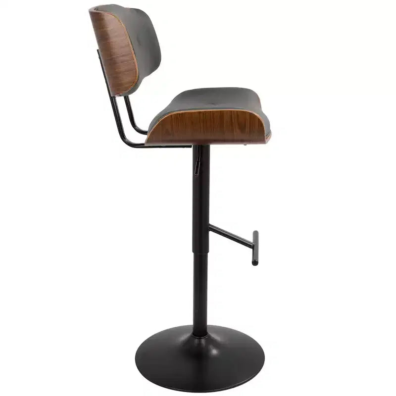 Lot de 2 tabourets de bar réglables hauteur comptoir Lombardi Mid-Century Modern - Lumisource