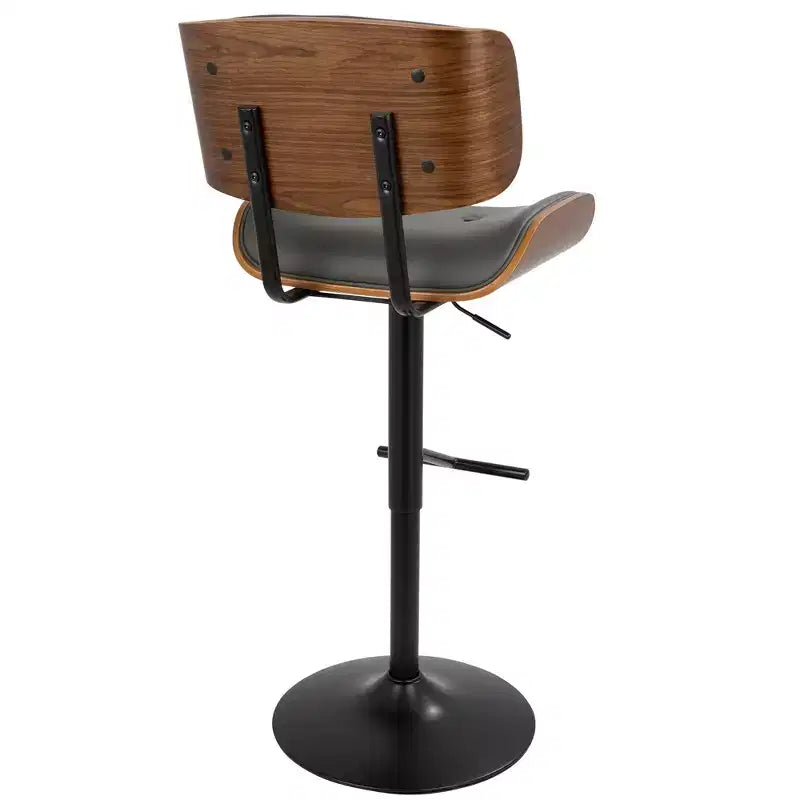 Lot de 2 tabourets de bar réglables hauteur comptoir Lombardi Mid-Century Modern - Lumisource