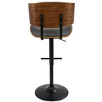 Lot de 2 tabourets de bar réglables hauteur comptoir Lombardi Mid-Century Modern - Lumisource