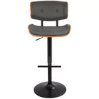 Lot de 2 tabourets de bar réglables hauteur comptoir Lombardi Mid-Century Modern - Lumisource