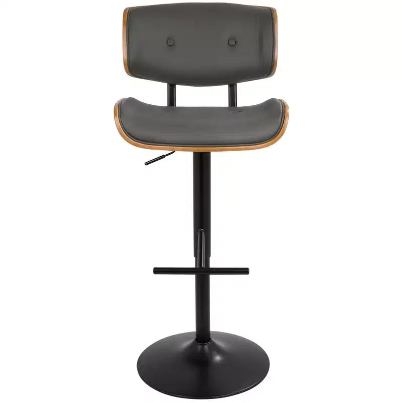 Lot de 2 tabourets de bar réglables hauteur comptoir Lombardi Mid-Century Modern - Lumisource