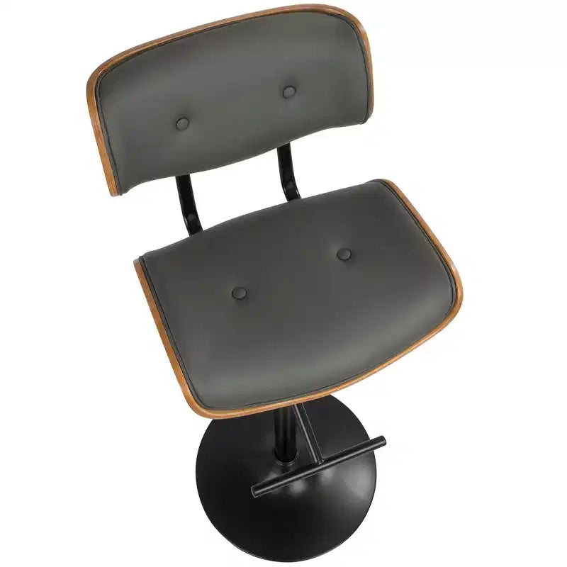 Lot de 2 tabourets de bar réglables hauteur comptoir Lombardi Mid-Century Modern - Lumisource
