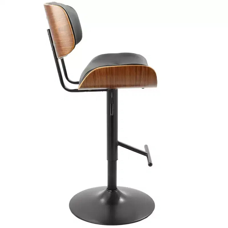 Lot de 2 tabourets de bar réglables hauteur comptoir Lombardi Mid-Century Modern - Lumisource