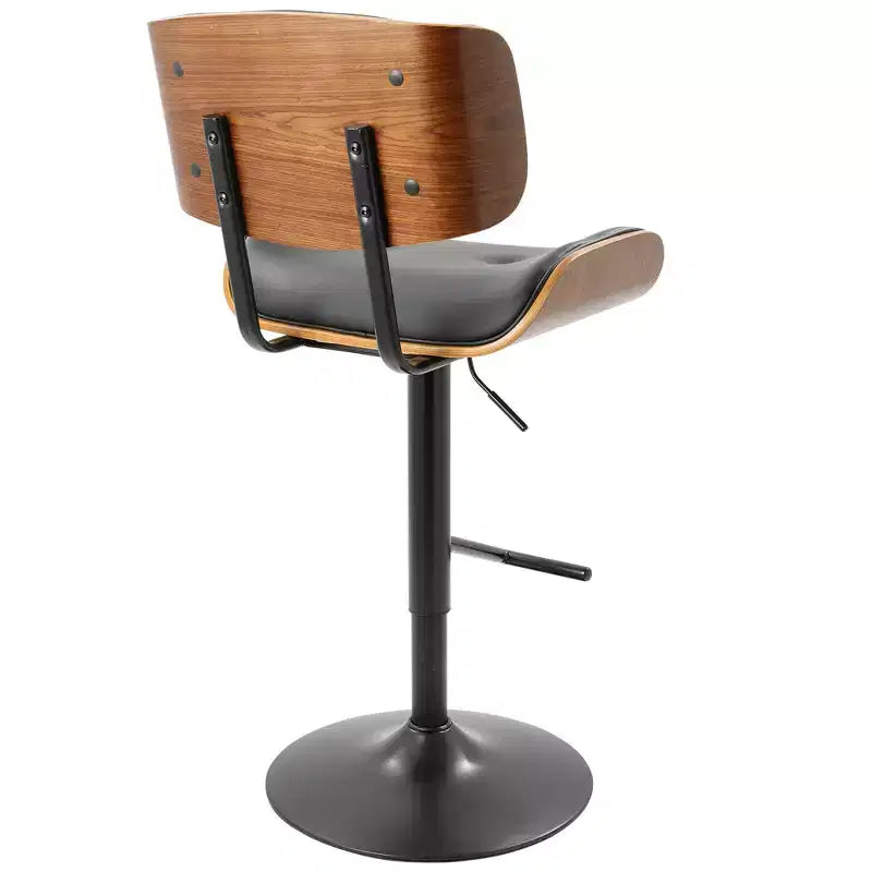 Lot de 2 tabourets de bar réglables hauteur comptoir Lombardi Mid-Century Modern - Lumisource