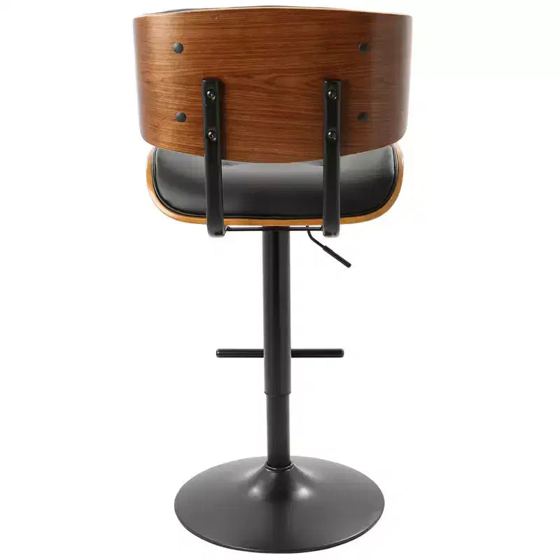 Lot de 2 tabourets de bar réglables hauteur comptoir Lombardi Mid-Century Modern - Lumisource