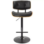 Lot de 2 tabourets de bar réglables hauteur comptoir Lombardi Mid-Century Modern - Lumisource