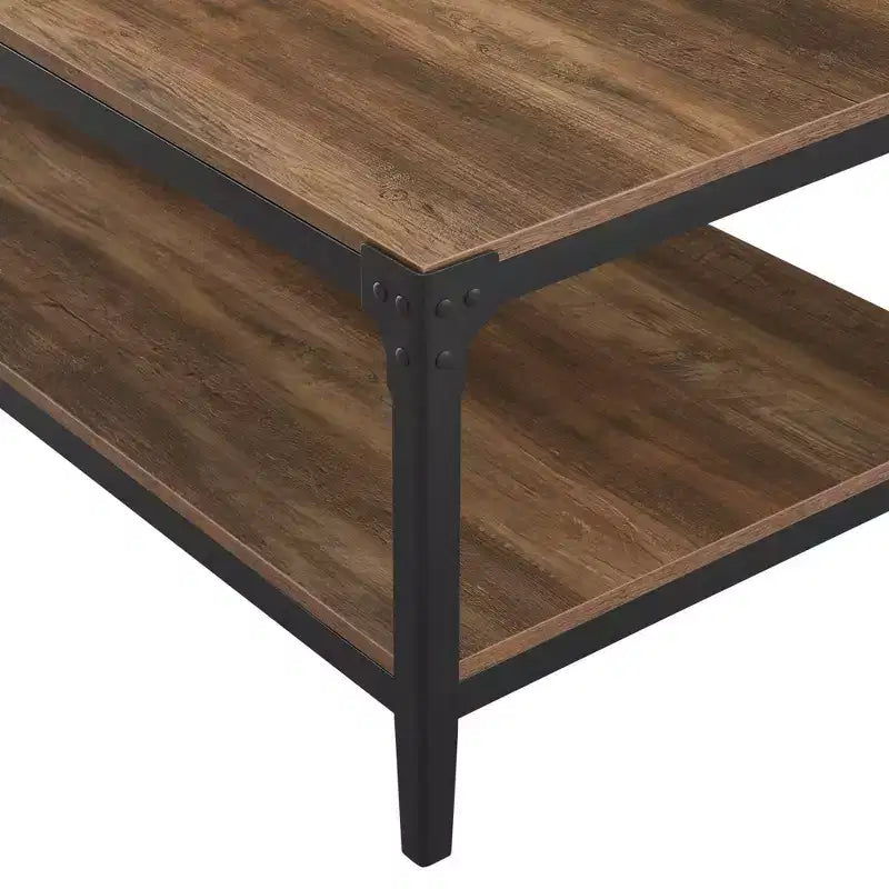 Table Basse Industrielle en Fer Angle Benny Urban - Saracina Home