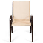 Costway Lot de 4 chaises de jardin et de terrasse avec accoudoirs – Voir détails