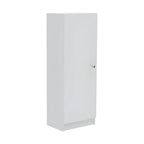HomeRoots 47 Armoire ou placard de rangement en bois blanc - 16.9 X 47.4 X 12.3