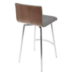 Lot de 2 tabourets de bar contemporains Mason pivotants à hauteur de comptoir - Lumisource