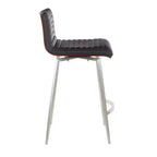 Lot de 2 tabourets de bar contemporains Mason pivotants à hauteur de comptoir - Lumisource