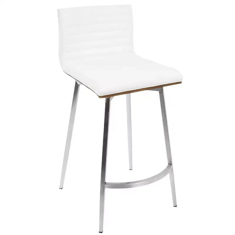 Lot de 2 tabourets de bar contemporains Mason pivotants à hauteur de comptoir - Lumisource
