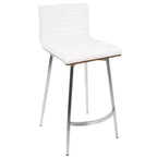 Lot de 2 tabourets de bar contemporains Mason pivotants à hauteur de comptoir - Lumisource