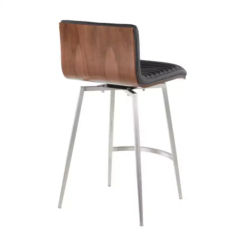 Lot de 2 tabourets de bar contemporains Mason pivotants à hauteur de comptoir - Lumisource