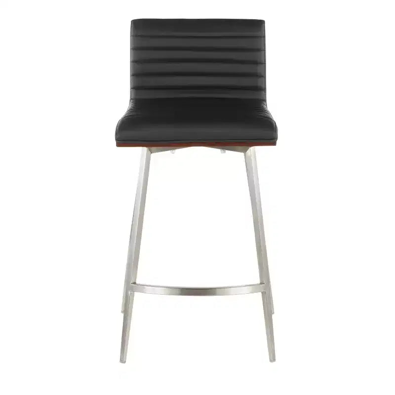 Lot de 2 tabourets de bar contemporains Mason pivotants à hauteur de comptoir - Lumisource