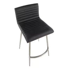 Lot de 2 tabourets de bar contemporains Mason pivotants à hauteur de comptoir - Lumisource