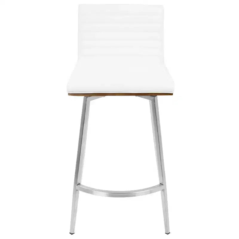 Lot de 2 tabourets de bar contemporains Mason pivotants à hauteur de comptoir - Lumisource