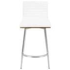 Lot de 2 tabourets de bar contemporains Mason pivotants à hauteur de comptoir - Lumisource