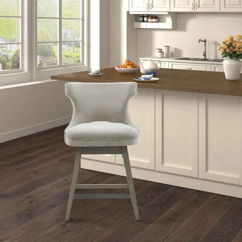 Tabouret de comptoir pivotant à 360 degrés Janet de Madison Park