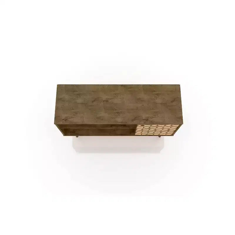 Meuble TV Manhattan Comfort Liberty Mid-Century Modern 2 étagères et 1 porte pour téléviseurs jusqu'à 46 pouces