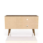 Meuble TV Manhattan Comfort Liberty Mid-Century Modern 2 étagères et 1 porte pour téléviseurs jusqu'à 46 pouces