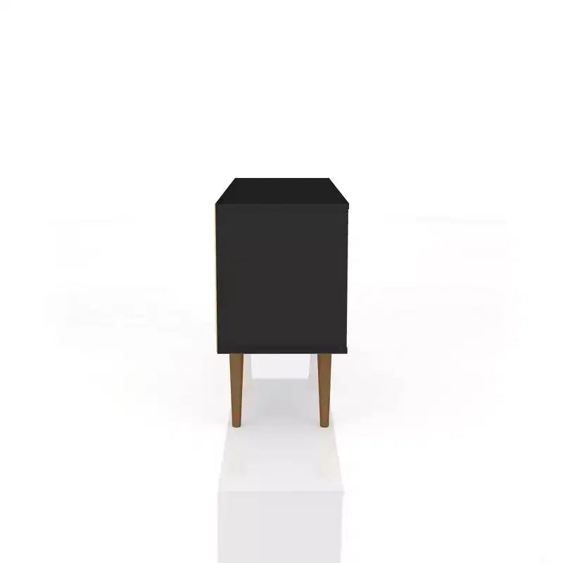 Meuble TV Manhattan Comfort Liberty Mid-Century Modern 2 étagères et 1 porte pour téléviseurs jusqu'à 46 pouces