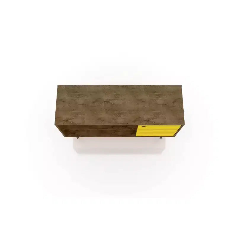 Meuble TV Manhattan Comfort Liberty Mid-Century Modern 2 étagères et 1 porte pour téléviseurs jusqu'à 46 pouces
