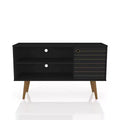 Liberty Mid-Century Modern 2 Shelves and 1 Door TV Stand for TVs up to 46 - Manhattan Comfort