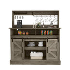 Meuble bas de bar à café Moasis Farmhouse - 38,4 P x 119,9 L x 130,8 H