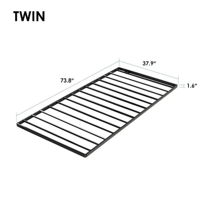 Planchette de lit en métal de 4 cm pour sommier de lit par Crown Comfort
