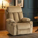 Fauteuil inclinable releveur électrique grand format MCombo avec repose-pieds extensible pour personnes âgées de grande taille, télécommande manuelle, porte-gobelets, tissu 7426