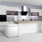 Congélateur coffre de 51 L avec panier amovible, drain inférieur, thermostat à 7 niveaux, conception autonome pour la maison et l'appartement