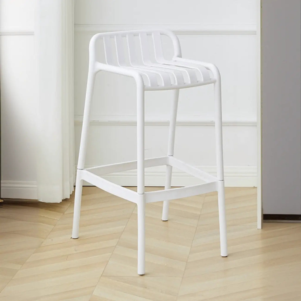 Tabouret de Bar Minimaliste en Plastique pour Intérieur Extérieur