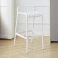 Tabouret de Bar Minimaliste en Plastique pour Intérieur Extérieur