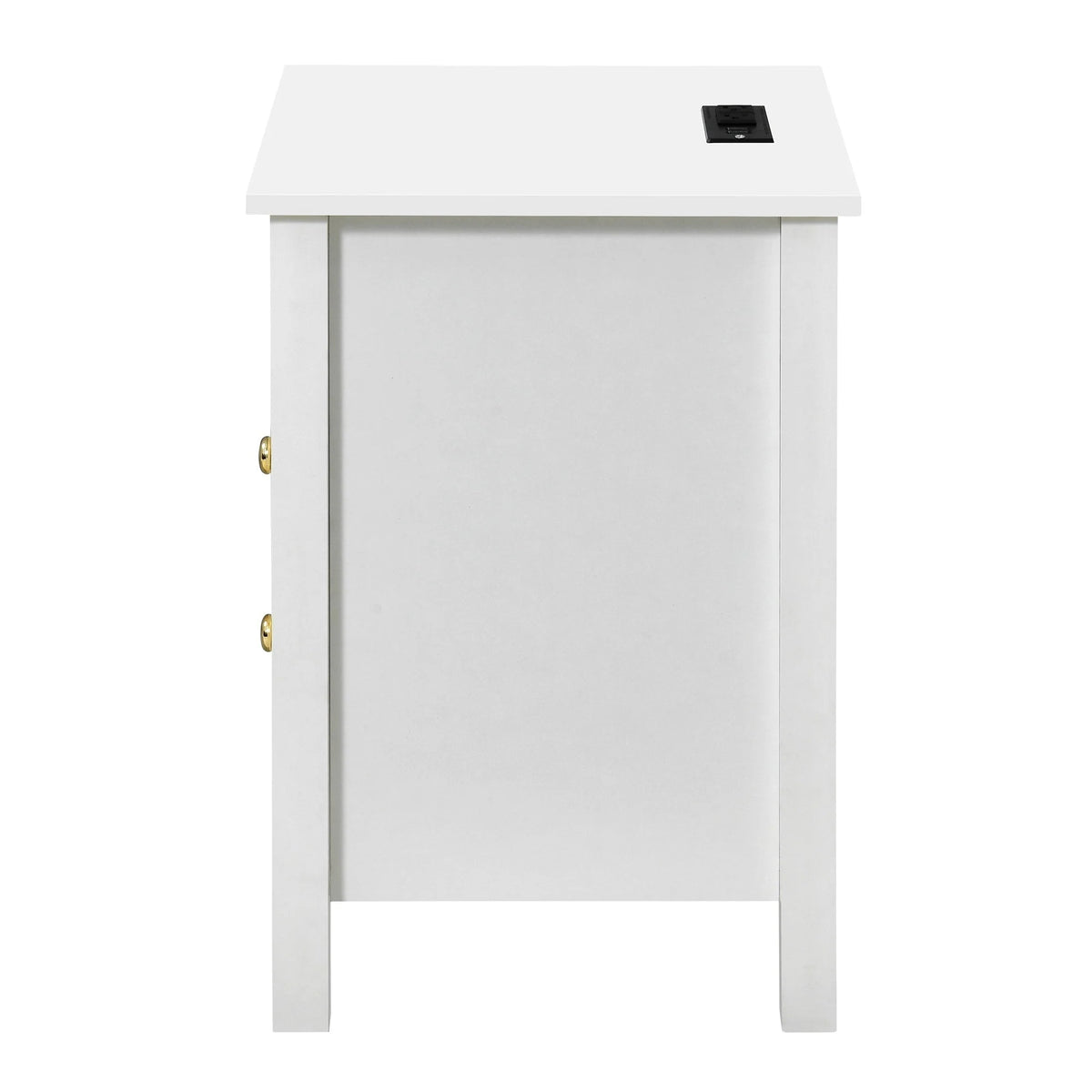 Tables de chevet (lot de 2) avec station de charge, table d'appoint avec 2 tiroirs, ports USB et prises, pour chambre à coucher