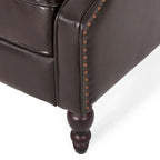 Fauteuil inclinable en cuir reconstitué Walter Brown par Christopher Knight Home