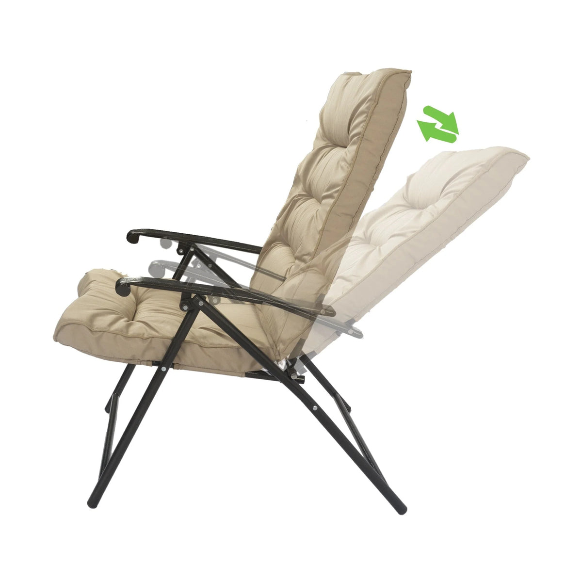 Kozyard Elsa, ensemble de bistrot pliant rembourré, 3 pièces, pour extérieur