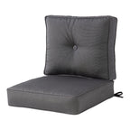 Ensemble de deux coussins d'extérieur haut de gamme Sunbrella pour assise profonde