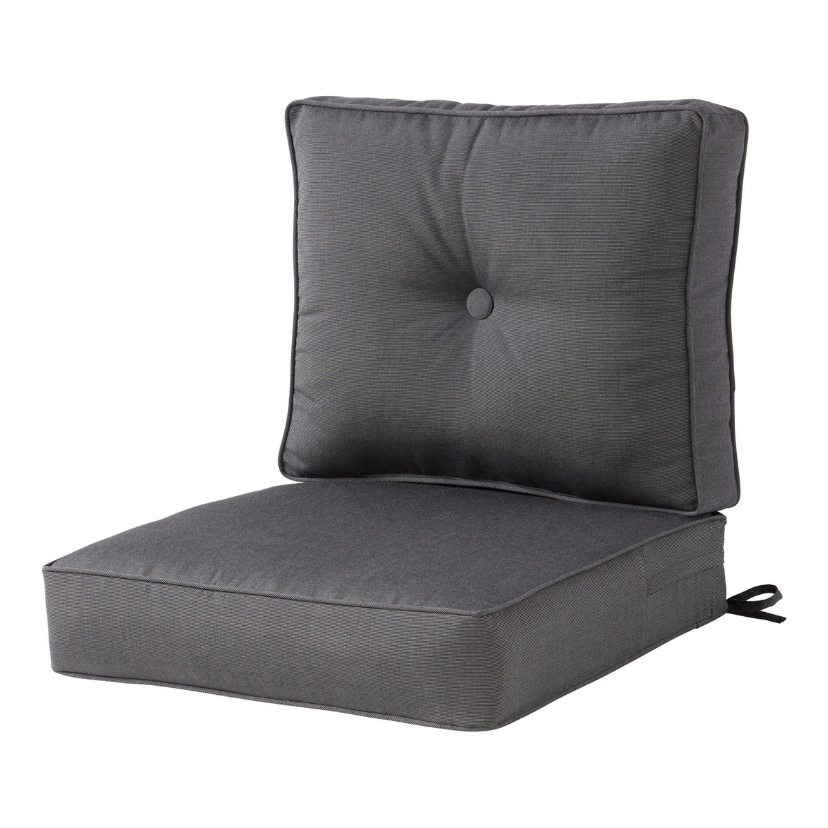 Ensemble de deux coussins d'extérieur haut de gamme Sunbrella pour assise profonde
